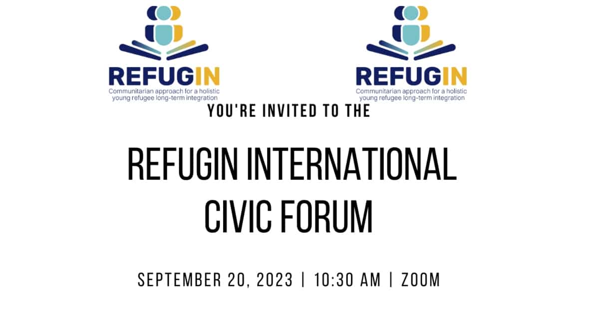 Join us at the REFUGIN International Civic Forum!